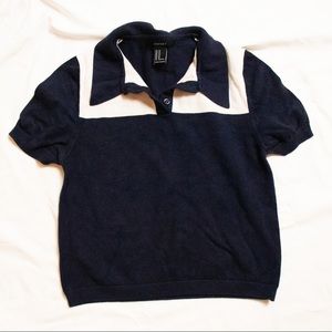 Cropped Polo Shirt